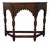 Antique Berkey & Gay Jacobean Revival Carved Walnut Console Table, Gimbel Brothers New York For Sale