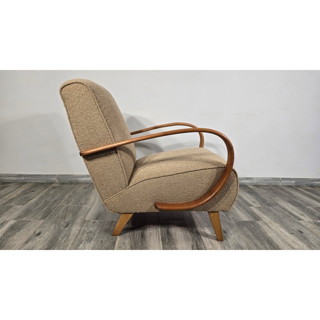 Art Deco Lounge Chair from Jindrich Halabala, 1940s For Sale - Image 6 of 9
