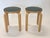E60 Stools in Green Linoleum by Alvar Aalto for Artek, Finland, 1960s, Set of 2 For Sale - Image 15 of 15