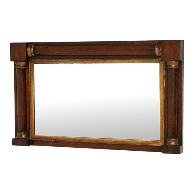 19th Century France Brown Wood Mirror For Sale