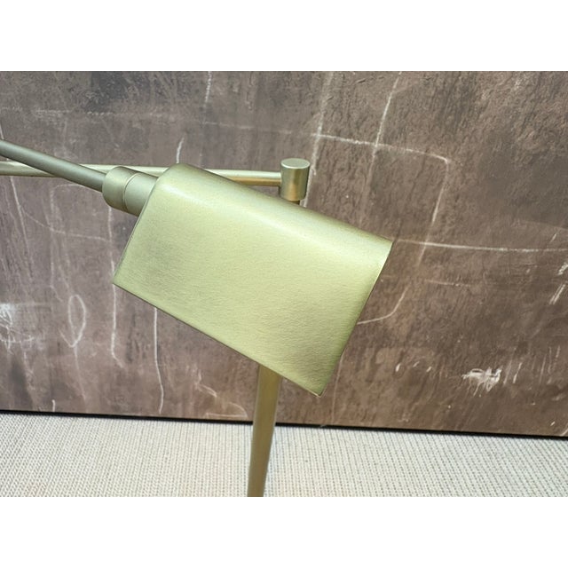 Rh Métier Task Floor Lamp Lacquered Burnished Brass | Adjustable Swing Arm | Dimmable Task Lighting For Sale - Image 17 of 18
