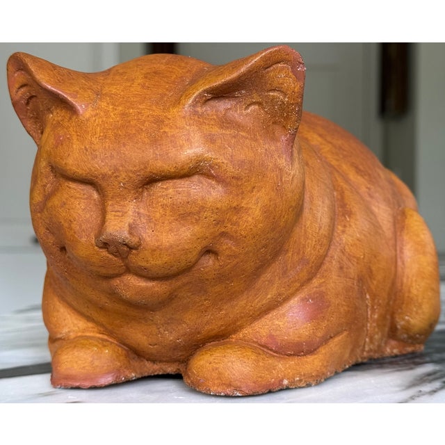 Vintage Cheshire Cat Statue For Sale - Image 13 of 16
