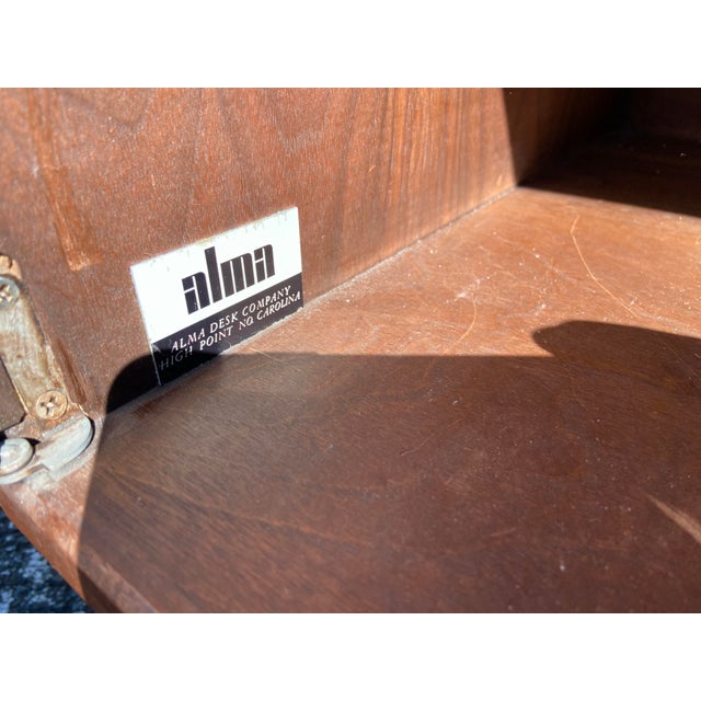 Vintage Mid-Century Modern Credenza Storage File Cabinet by Alma Desk Company For Sale - Image 12 of 12