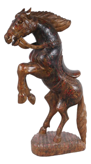 Italian Florentine Rearing Horse Statue, 1920s
