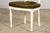 Antique French Louis XVI Style Painted Chairs With Olive Green Leather - A Pair For Sale - Image 10 of 18