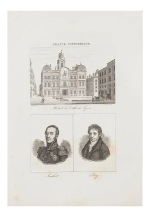 Unknown, Portraits and Cityscape, Lithograph, 19th Century