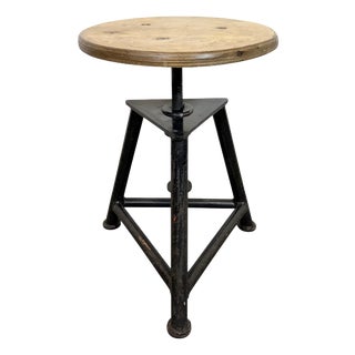 Industrial Workshop Swivel Stool, 1960s For Sale