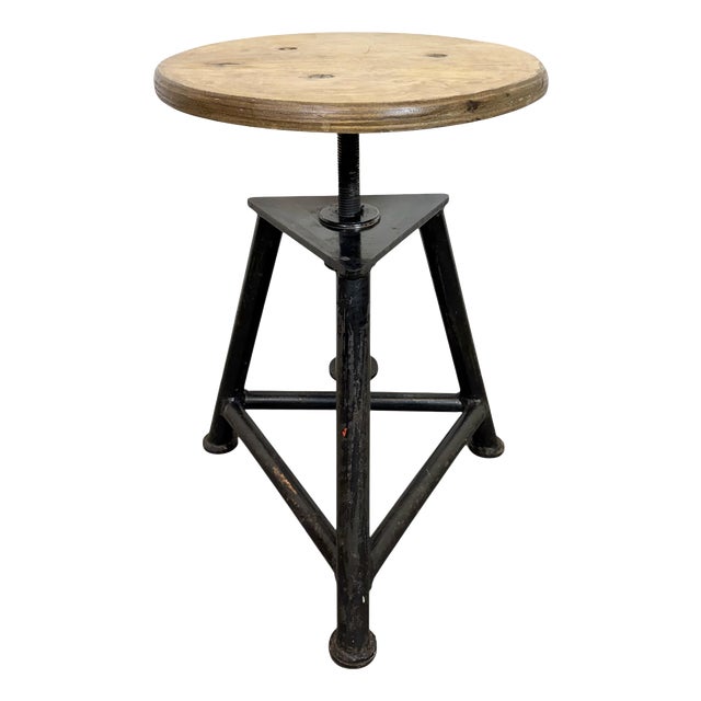 Industrial Workshop Swivel Stool, 1960s For Sale
