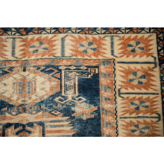 Old New House Vintage Distressed Oushak Square Rug - 4'1" X 4'4" For Sale - Image 4 of 10