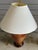 Late 20th Century Late 20th Century Pair of Wildwood Mid-Century Modern Brass Wood Table Lamps With Original Shades For Sale - Image 5 of 12