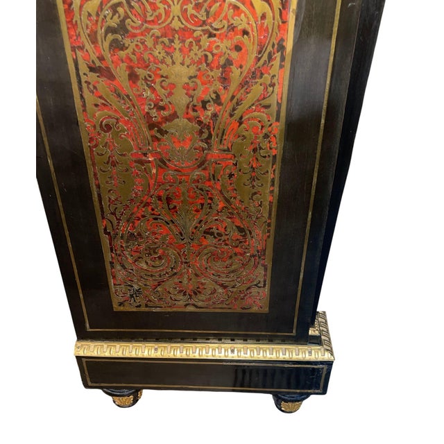 19th Century 19th Century French Boulle Cabinet With Dore Bronze and White Marble Top For Sale - Image 5 of 9