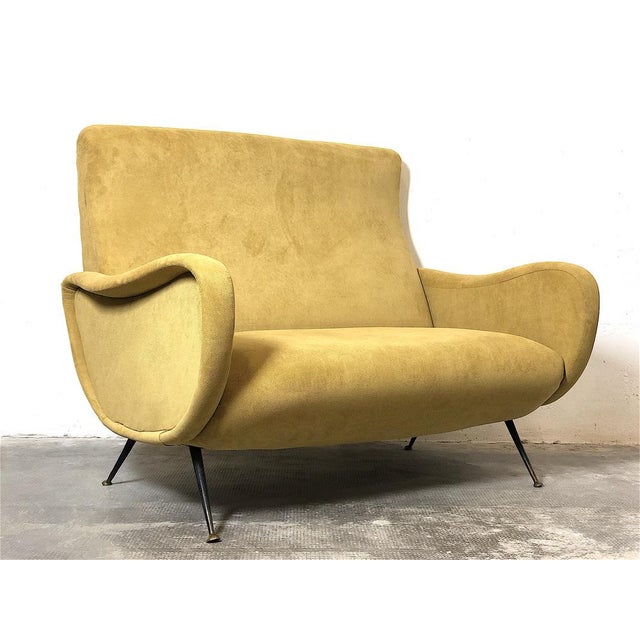 Mid-Century Modern Vintage Italian Lady Sofa attributed to Marco Zanuso, 1960s For Sale - Image 3 of 14