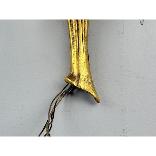 French Louis Xv, Bronze, Cut Crystal, Large Wall Sconces, France, 1930s For Sale - Image 12 of 12