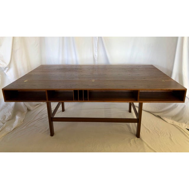 Peter Løvig Nielsen Mid 20th Century Signed Peter Lovig Nielsen Flip-Top Executive Desk For Sale - Image 4 of 12