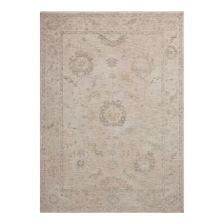 Chris Loves Julia x Loloi Louisa Oatmeal / Slate 5'-3" x 7'-6" Area Rug For Sale