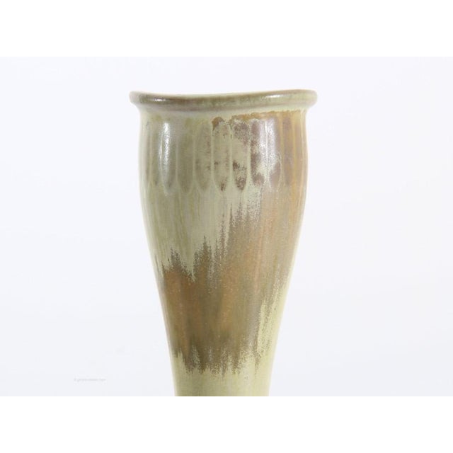 Scandinavian Vase in Sand to Ocher by Gunnar Nylund for Rörstrand, 1960s, in Flawless conditions. This piece is attributed...