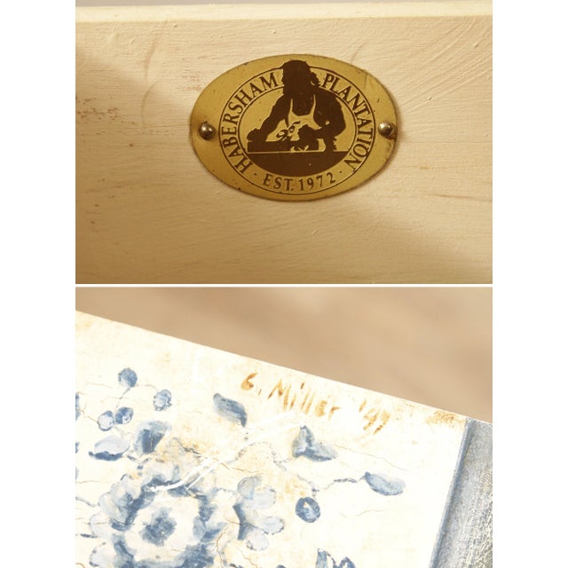 1990s Habersham Plantation Country French Style Paint Decorated Chest of Drawers For Sale In Philadelphia - Image 6 of 13