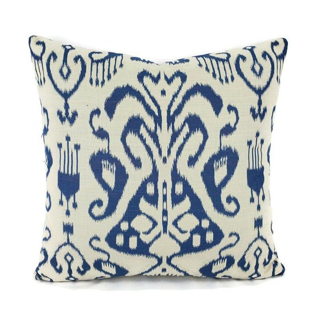 Textile Robert Allen Sweet Nothings in Bluebell Pillow Cover For Sale - Image 7 of 7