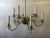 10 Arm 1950s Italian Brass/Crystal Chandelier For Sale In New York - Image 6 of 13