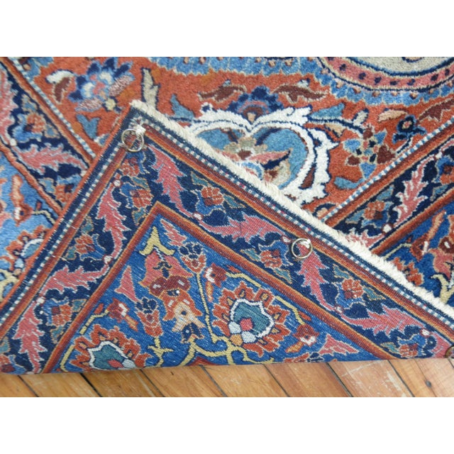 Persian 19th Century Zabihi Collection Persian Pictorial Doroksh Prayer Rug - 4'3" x 6'1" For Sale - Image 3 of 8
