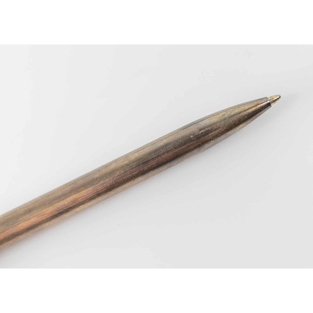 Silver 1994 Tiffany & Co. Sterling Silver and Enamel Christmas Tree Pen For Sale - Image 8 of 11