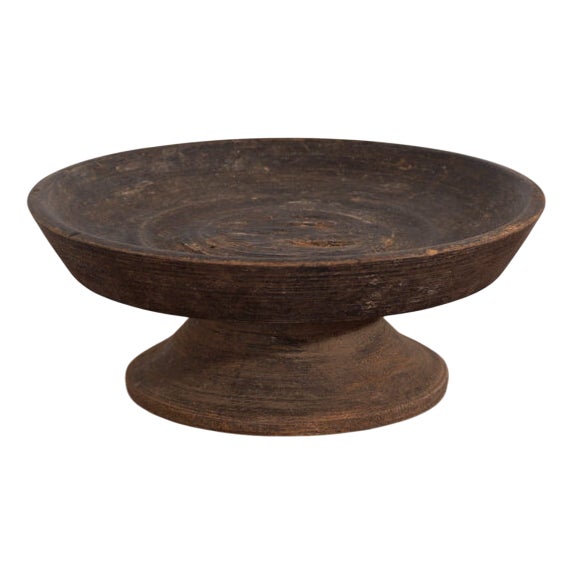 Small Antique Wooden Bowl For Sale