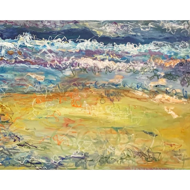 Waves, Oil Painting, Framed, One-of-a-Kind Arts, by Van Ness For Sale In Saint Louis - Image 6 of 13
