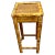 Vintage Burnt Bamboo Side Table/Plant Stand For Sale