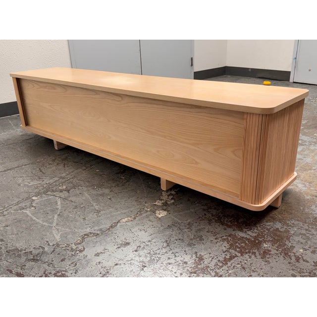 Eq3 Tambour Credenza For Sale - Image 9 of 12