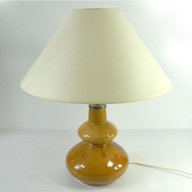 Mid-Century Modern Mid-Century Ceramic Table Lamp from Polam Piła, 1970s For Sale - Image 3 of 12