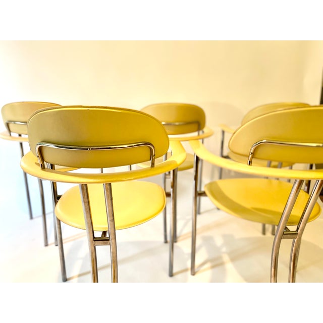 Modern Yellow Chairs, 2000s, Set of 5 For Sale - Image 10 of 18