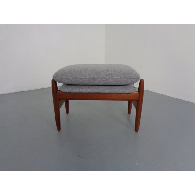 Teak Stool or Ottoman by Hans Olsen for Frem Røjle, Denmark, 1960s For Sale - Image 13 of 13