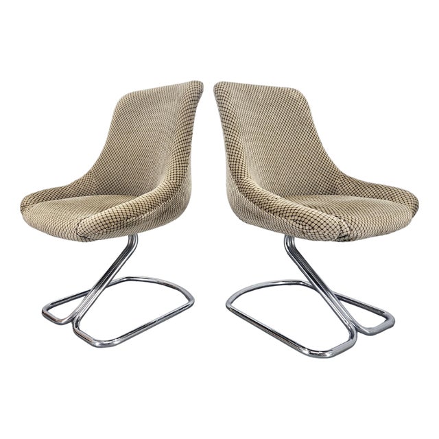 Vintage Chairs by Boris Tabacoff, France, 1970s, Set of 2 For Sale