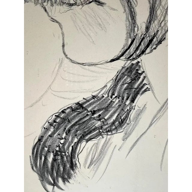 Hans Berger, Portrait, Graphite on Paper For Sale - Image 4 of 12