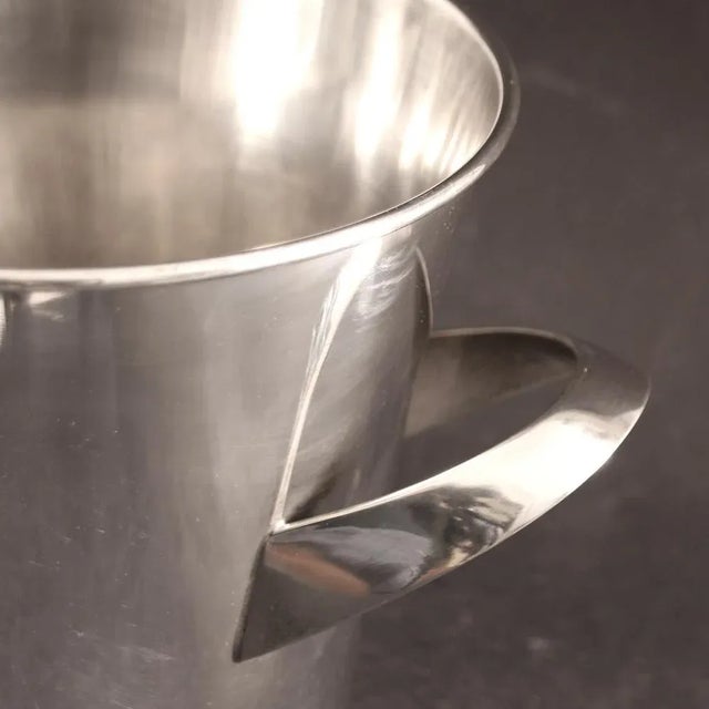 Vintage Silver-Plated Metal Wine Cooler by Wilhelm Wagenfeld
