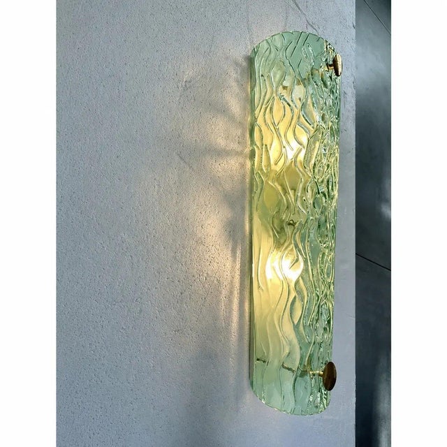 Green Murano Glass Wall Sconces by Simoeng, Set of 4 For Sale - Image 4 of 8