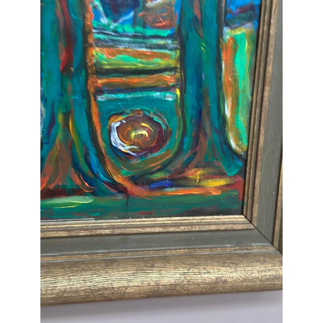 Constantine, Coloristic Composition, 1950s, Oil Painting on Canvas, Framed For Sale - Image 15 of 18