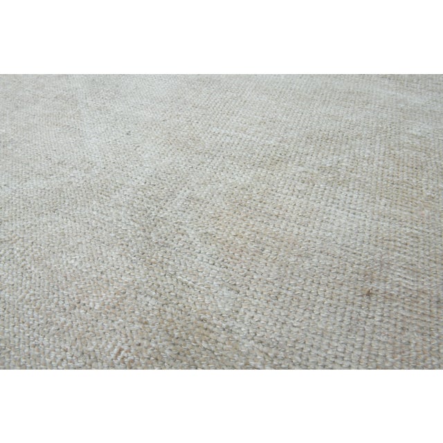 Beige 1970s Vintage Handmade Wool Cotton Turkish Beige Runner Rug For Sale - Image 8 of 11