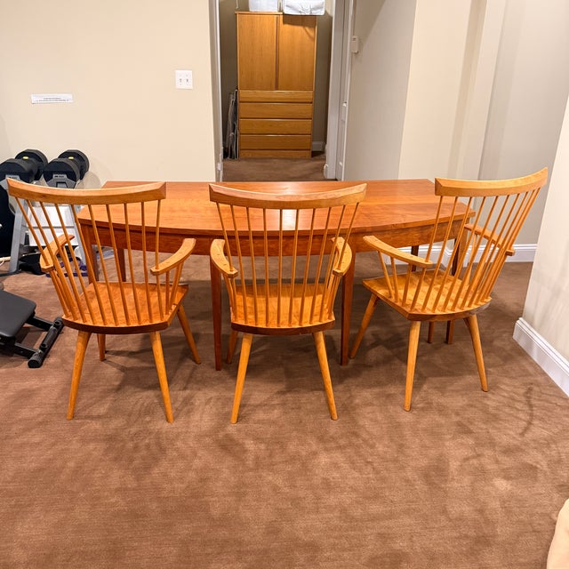 Brown Thos. Moser Eastward Arm Chair—Three Available For Sale - Image 8 of 11