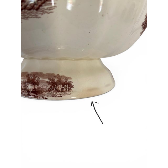 Antique Copeland Duncan Rural Pastoral Scene Footed Bowl Circa 1850'5 For Sale - Image 9 of 10