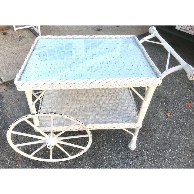 Early 20th Century Antique Wicker Tea Cart Chairish