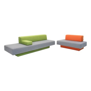 Modular Glyder 240 & Glyder 135 Bench Sofas by Avl for Lensvelt, 2000s, Set of 2 For Sale