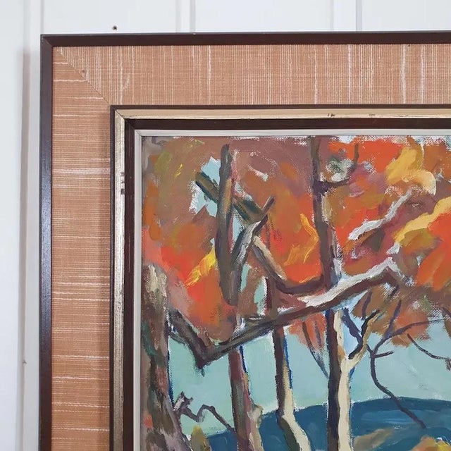 LG G-Berg, Landscape, 1970s, Oil Painting on Canvas, Framed For Sale - Image 18 of 18