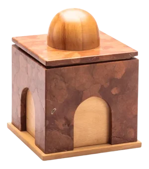 Marble and Wood Quba Box by Gabriele D'angelo for Kimano