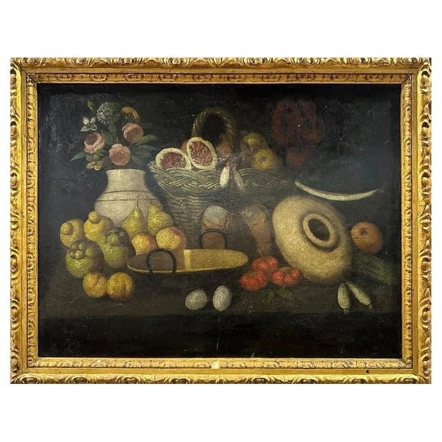 Spanish School Artist, Still Life, 17th Century, Oil on Canvas, Framed For Sale