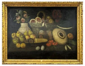 Spanish School Artist, Still Life, 17th Century, Oil on Canvas, Framed