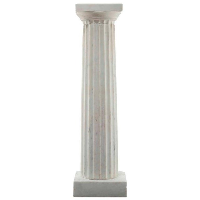 Victorian Style Marble Fluted Column For Sale - Image 5 of 5