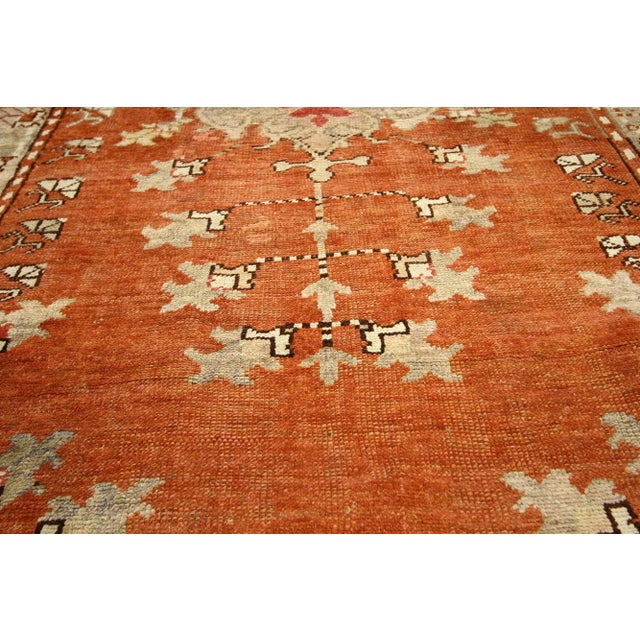 Antique Turkish Oushak Rug Runner - 04'04x 08'09 For Sale - Image 4 of 5
