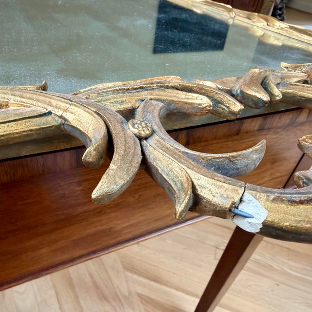 Vintage Giltwood Reeded Mirror For Sale - Image 6 of 10