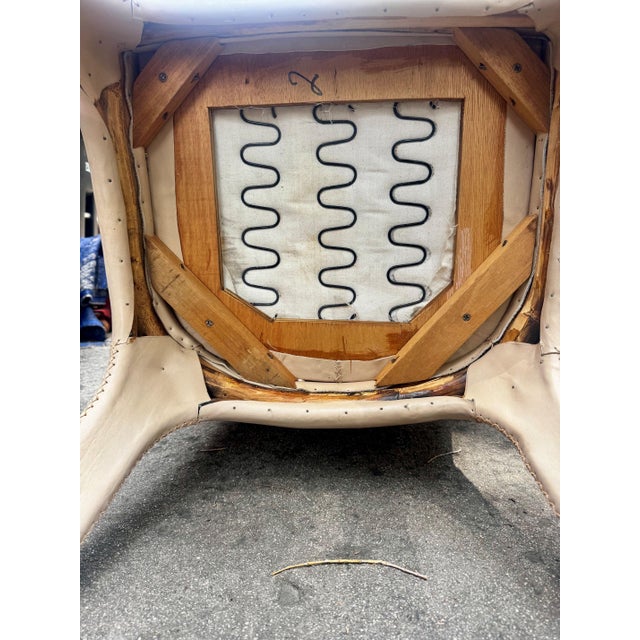 Vintage Budji Layug Style Leather and Rattan Barrel Chairs - Set of 4 For Sale In Denver - Image 6 of 10